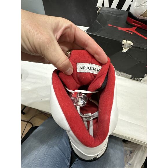 Air Jordan 5 Retro Fire Red 2013 Size 13 W/ Damaged Box - Picture 10 of 16